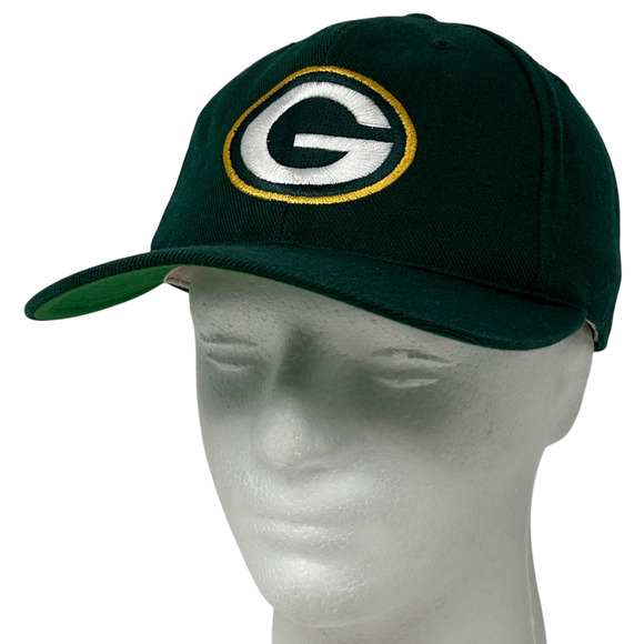 Vintage 90s Green Bay Packers Hat Cap American Needle Football Snapback Green - Picture 1 of 11